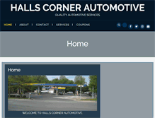 Tablet Screenshot of hallscornerauto.com